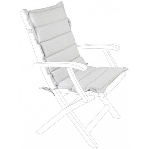 Cuscineria Bizzotto cuscino trapuntato schienale medio perla 806393 45x95 cm