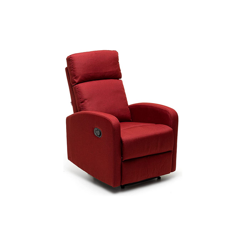 Poltrone Poltrona con recliner manuale mirella rosso Poltrone Poltrona con recliner manuale mirella rosso