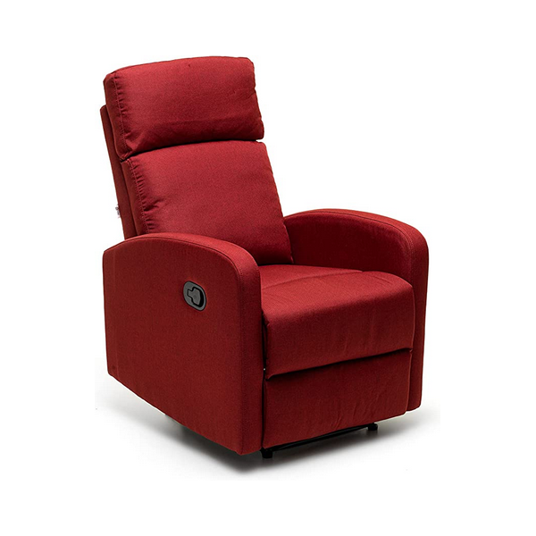 Poltrone Poltrona con recliner manuale mirella rosso