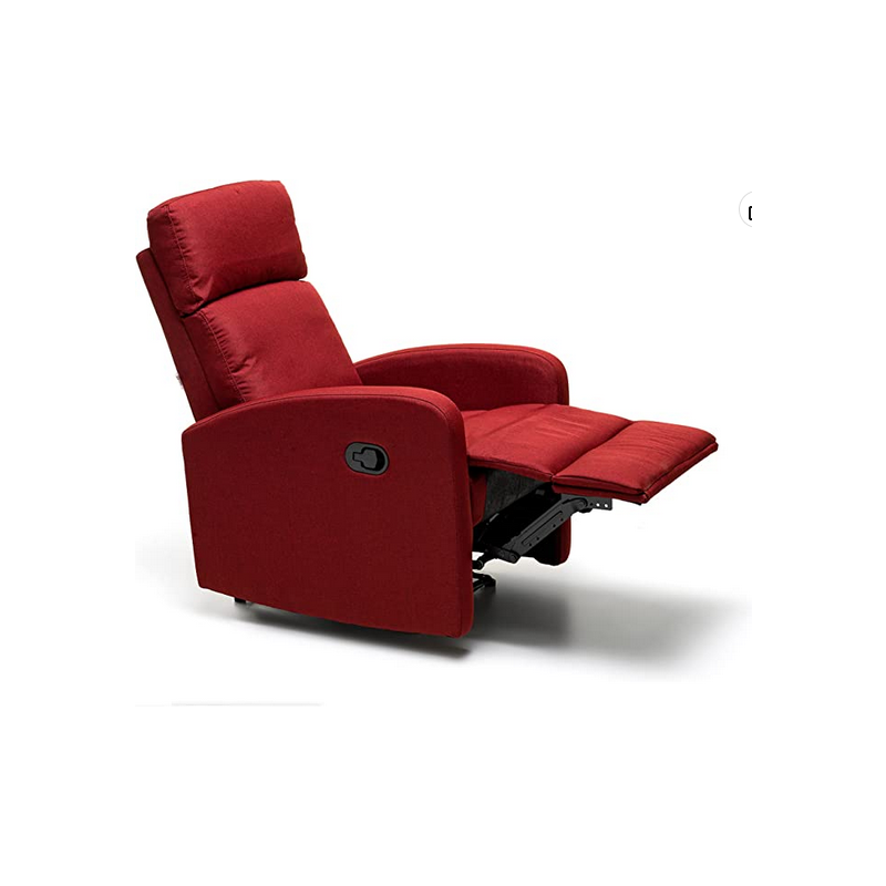 Poltrone Poltrona con recliner manuale mirella rosso Poltrone Poltrona con recliner manuale mirella rosso