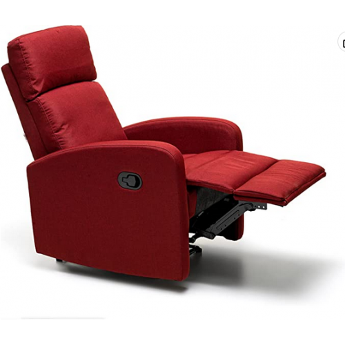 Poltrone Poltrona con recliner manuale mirella rosso