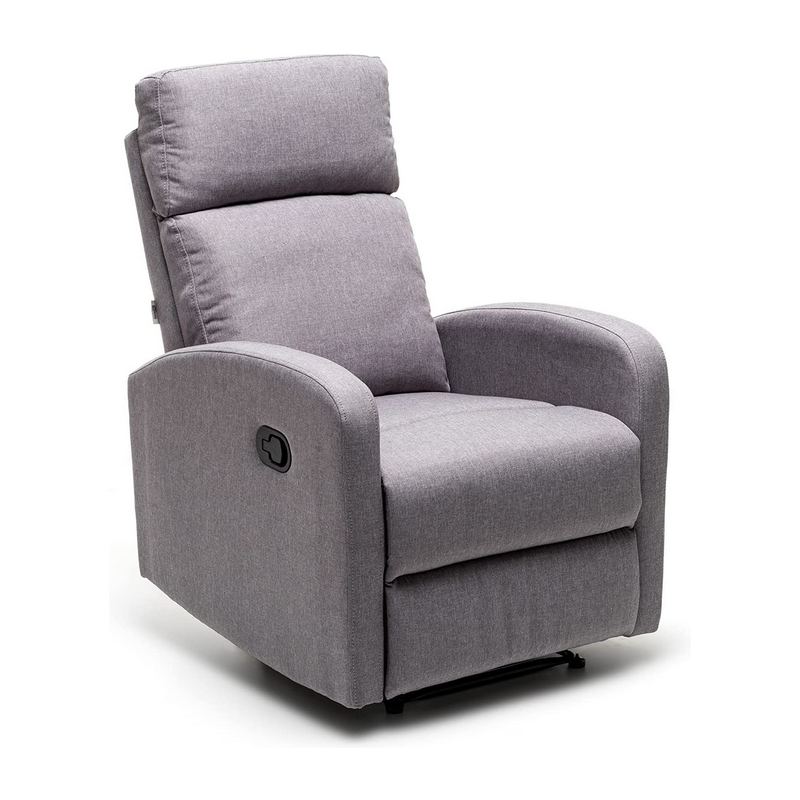 Poltrone Poltrona con recliner manuale mirella grigio Poltrone Poltrona con recliner manuale mirella grigio