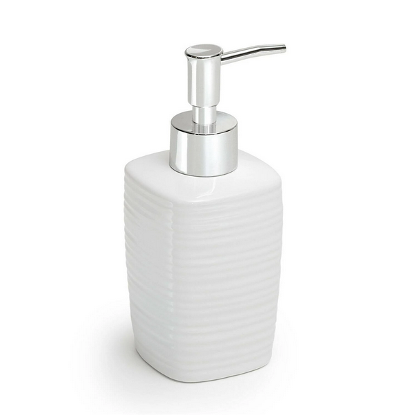 Dispenser sapone Dosasapone kelly in ceramica bianco