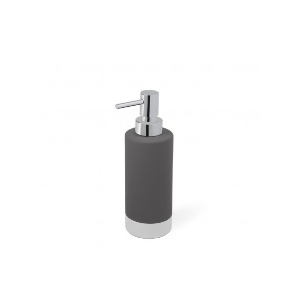Dispenser sapone Dosasapone d'appoggio in ceramica new mizar grigio