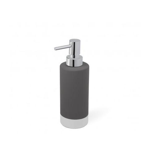 Dispenser sapone Dosasapone d'appoggio in ceramica new mizar grigio