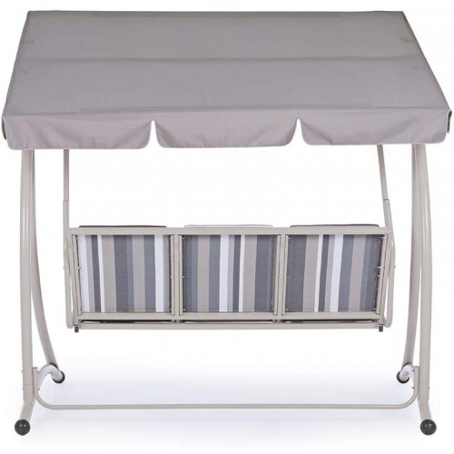Dondoli da giardino Bizzotto dondolo grely 3 posti avorio 790223