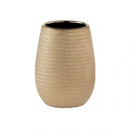 Portaspazzolini Portaspazzolino d'appoggio in ceramica astrid oro