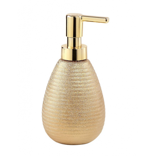 Dispenser sapone Dosasapone d'appoggio in ceramica astrid oro