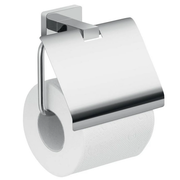 Portarotolo cartaigienica Portarotolo in acciaio inox con coperchio  atena