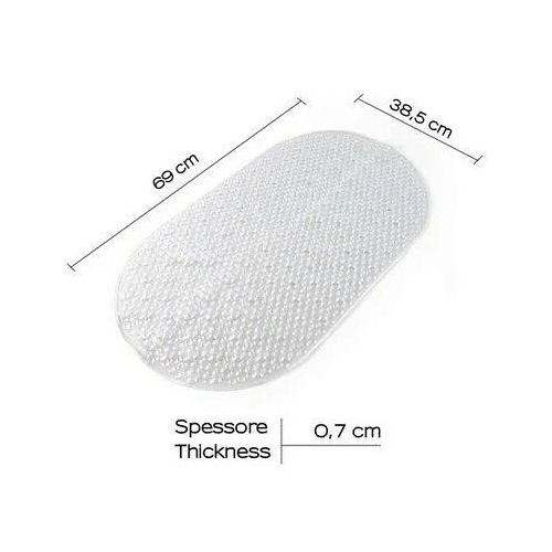 Tappeti antiscivolo doccia Tappetino antiscivolo solid  bianco