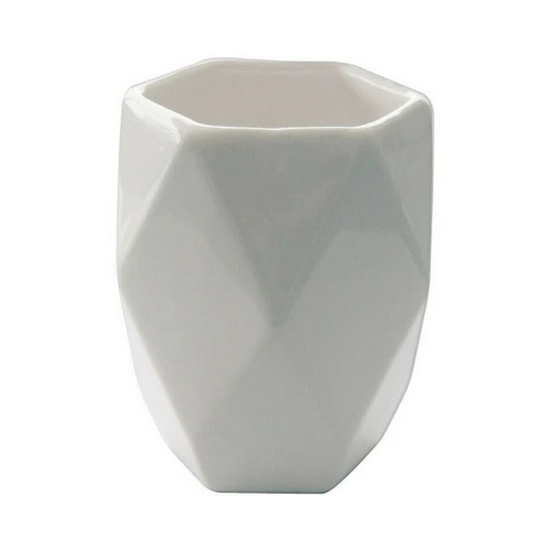 Portaspazzolini Portaspazzolino in ceramica bianco