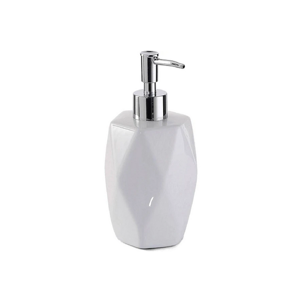 Dispenser sapone Dosasapone in ceramica dalia bianco