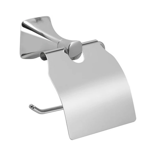 Portarotolo cartaigienica Portarotolo in acciaio inox con coperchio cromato cervino