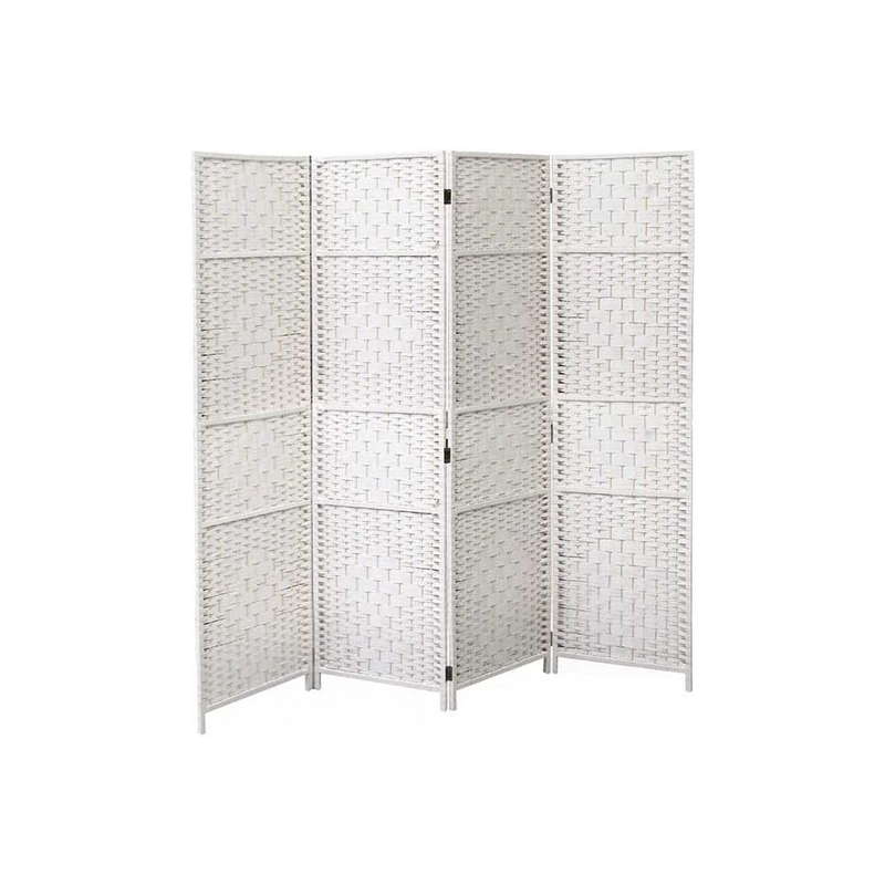 Complementi d'arredo Paravento 4 pannelli bianco180x180 cm