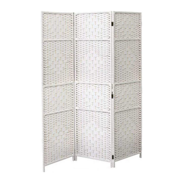 Complementi d'arredo Paravento 3 pannelli bianco 135x180 cm