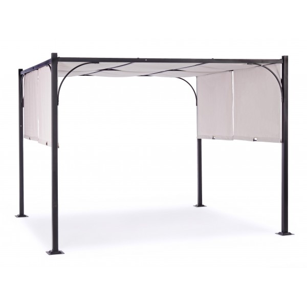 Gazebo Bizzotto gazebo slide 3x3 antracite - grigio 795494