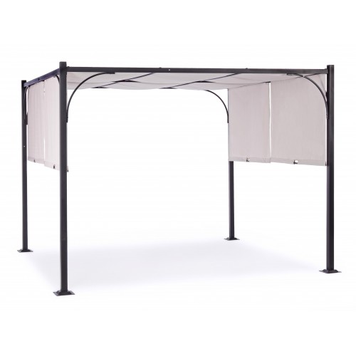 Gazebo Bizzotto gazebo slide 3x3 antracite - grigio 795494