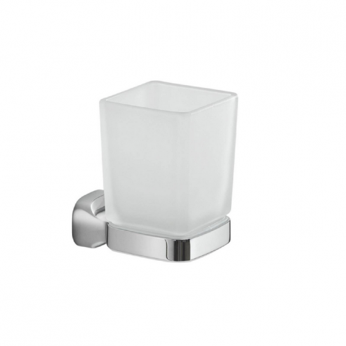 Portaspazzolini Bicchiere porta spazzolini cromato