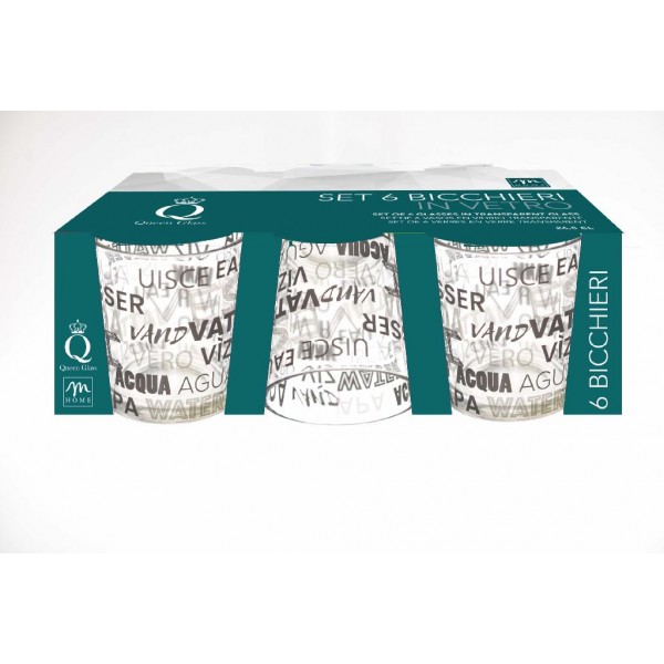 Bicchieri Set 6 bicchieri in vetro everyday 26.5cl