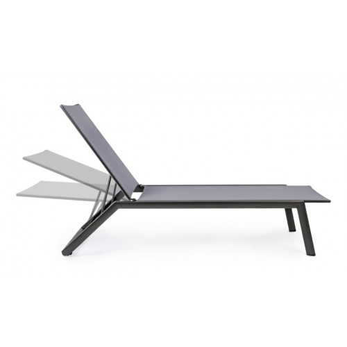 Lettini da giardino Bizzotto lettino cruise c-ruote antracite