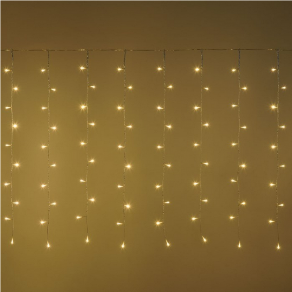 Luci natalizie Tenda luminosa 600 led bianco caldo 82114
