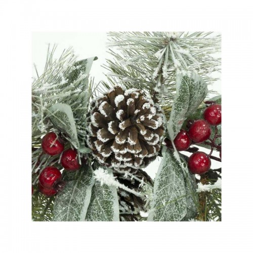 Fuoriporta natalizio Ghirlanda innevata con pigna 70cm  wlsts2014
