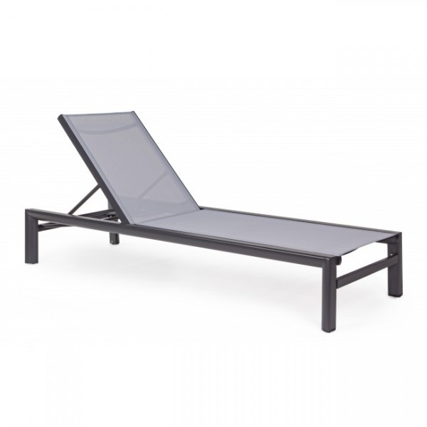 Lettini da esterno Bizzotto lettino skipper con ruote antracite 662396
