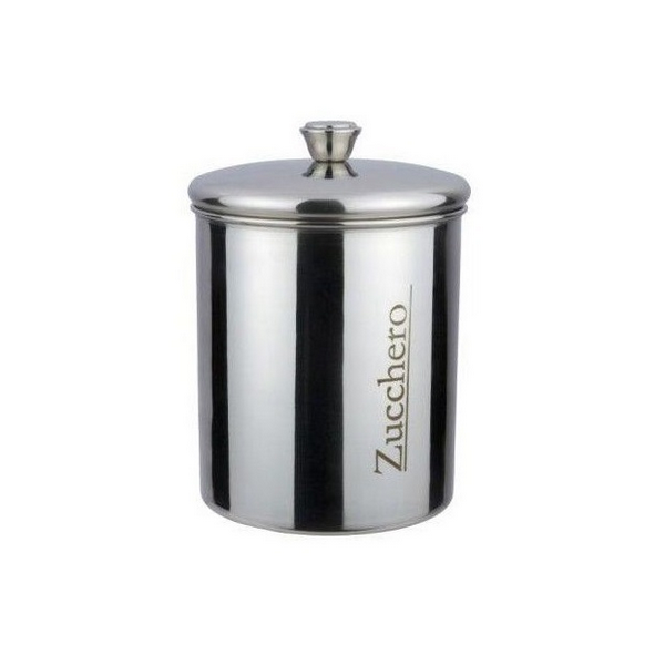 Barattoli da cucina Barattolo in acciaio inox per zucchero 100cl