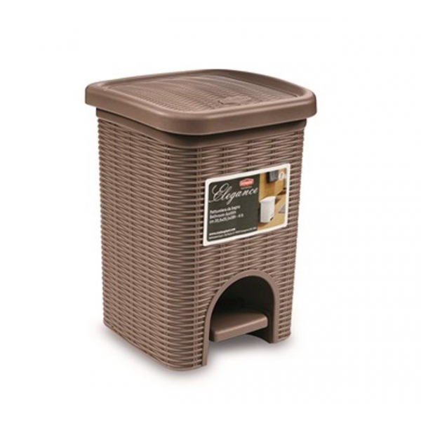 Bicchieri Pattumiera elegance tortora 6lt