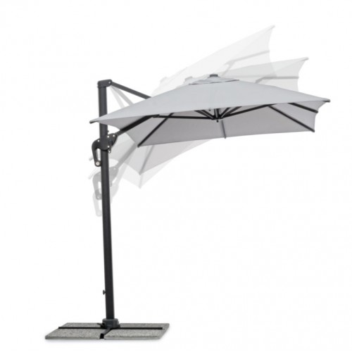 Ombrelloni Bizzotto ombrellone decentrato ines 2x3 antr/grig ch 795668