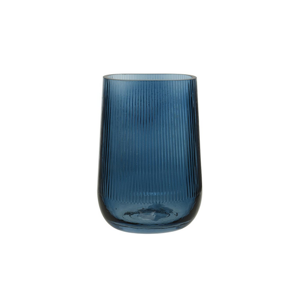 Complementi d'arredo Vaso ribbed dark blue 23.5cm  803398