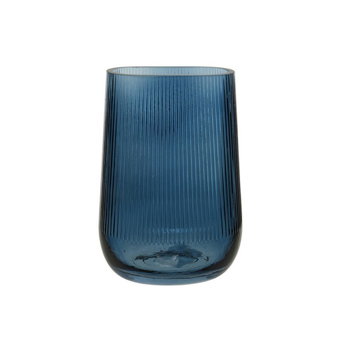 Complementi d'arredo Vaso ribbed dark blue 23.5cm  803398