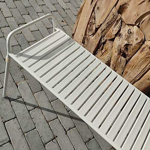 Divani da giardino Bizzotto panca giardino dalya bianca 802906