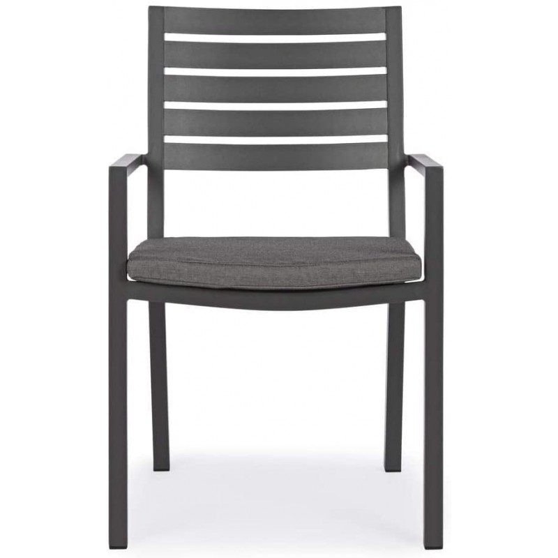 Sedie da giardino Bizzotto poltrona c/c helina antracite 662929 Sedie da giardino Bizzotto poltrona c/c helina antracite 662929