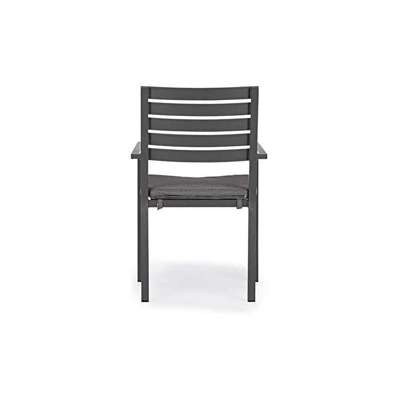 Sedie da giardino Bizzotto poltrona c/c helina antracite 662929 Sedie da giardino Bizzotto poltrona c/c helina antracite 662929