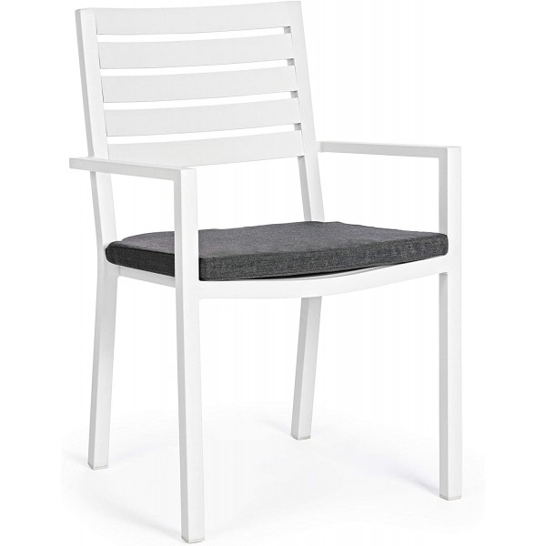 Sedie da giardino Bizzotto poltrona c/c helina bianco 662927