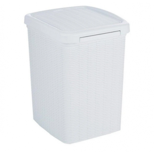 Pattumiere Pattumiera elegance bianco 20lt