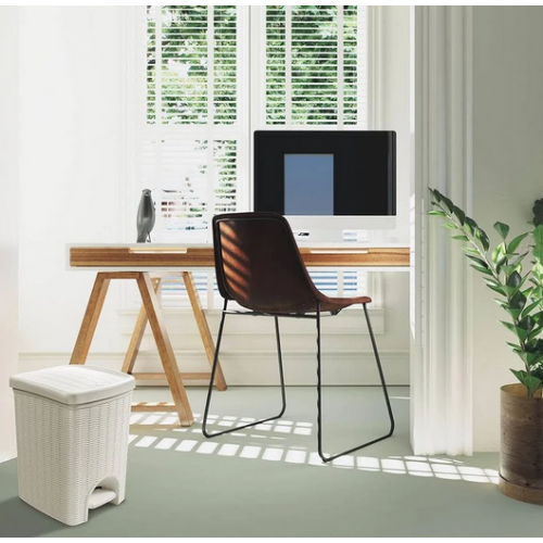 Pattumiere Pattumiera elegance bianco 20lt