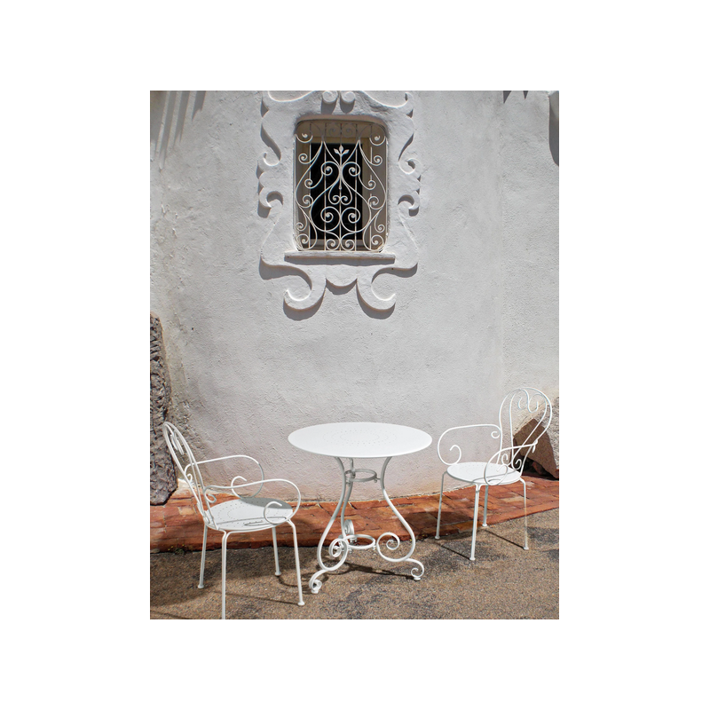 Sedie da giardino Sedia con braccioli etienne bianco 802378 Sedie da giardino Sedia con braccioli etienne bianco 802378