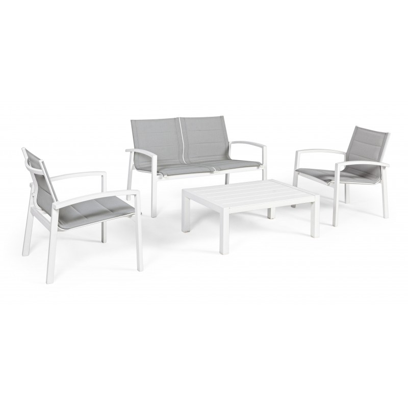 Divani da giardino Bizzotto salotto 4pz laiken bianco 663132 Divani da giardino Bizzotto salotto 4pz laiken bianco 663132