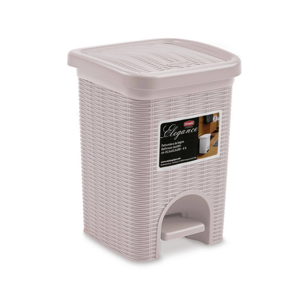 Accessori bagno Pattumiera elegance bagno cipria 6 litri