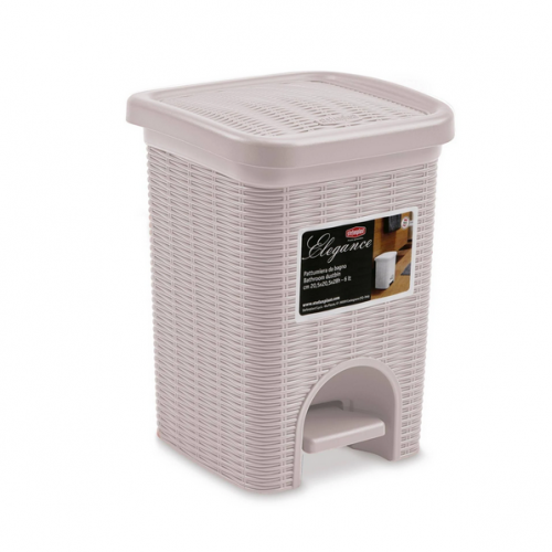 Accessori bagno Pattumiera elegance bagno cipria 6 litri