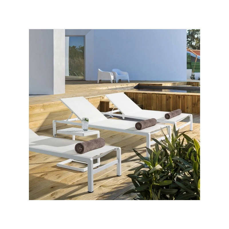 Tavoli da esterno Tavolino konnor bianco 40x40cm 662287 Tavoli da esterno Tavolino konnor bianco 40x40cm 662287