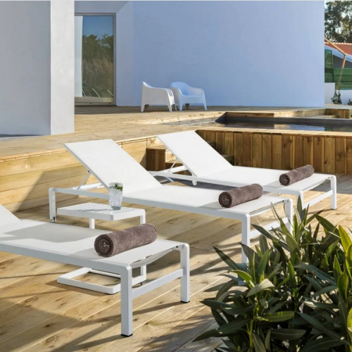 Tavoli da esterno Tavolino konnor bianco 40x40cm 662287