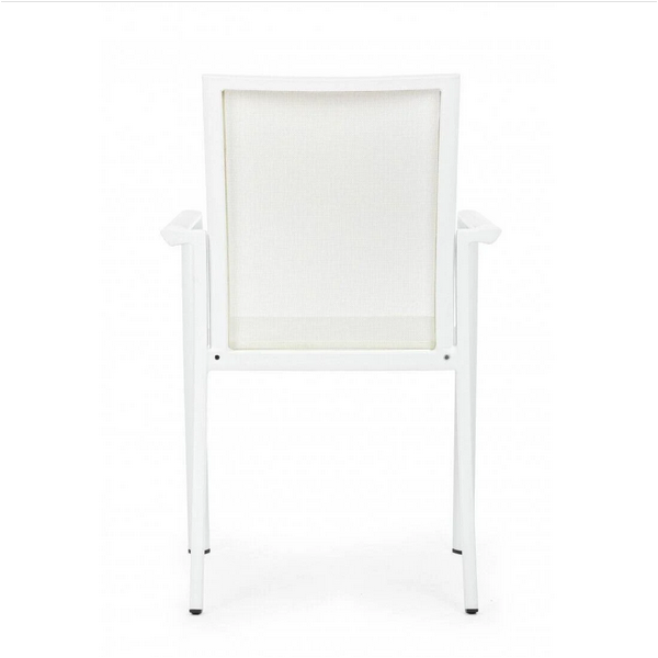 Sedie da giardino Poltrona con braccioli konnor bianco 662737