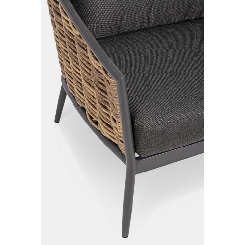 Divani da esterno Salotto Maribela Grigio Antracite 0663116