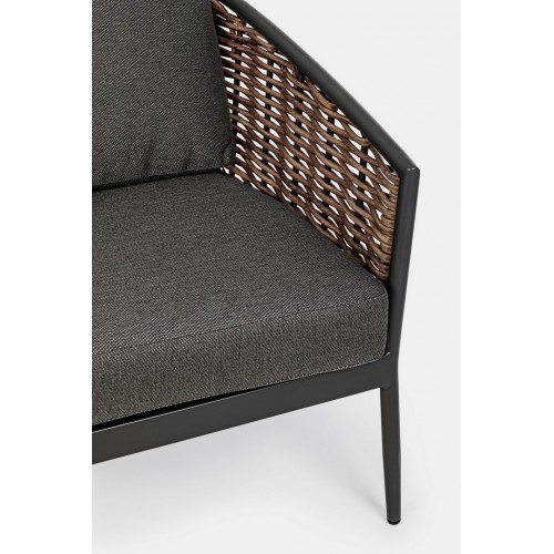 Divani da esterno Salotto Maribela Grigio Antracite 0663116