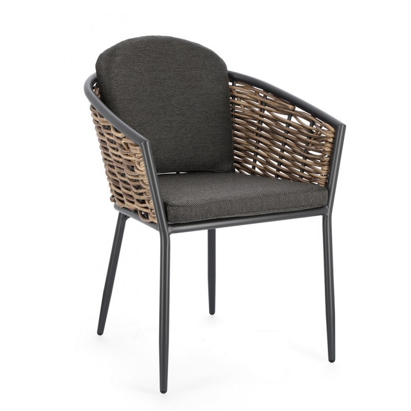 Sedie da giardino Sedia Maribela Grigio Antracite 0663115 Sedie da giardino Sedia Maribela Grigio Antracite 0663115