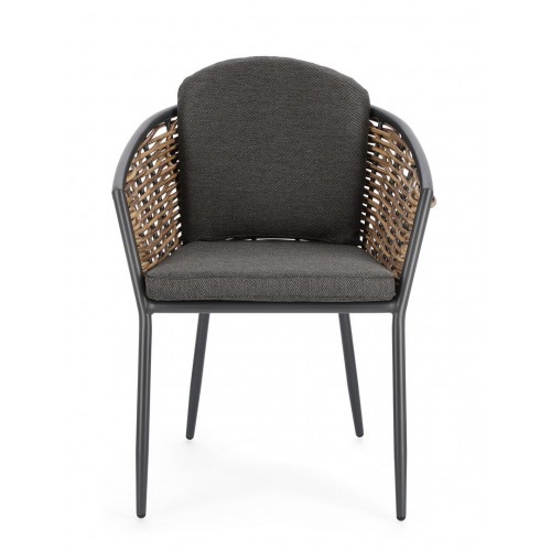 Sedie da giardino Sedia Maribela Grigio Antracite 0663115