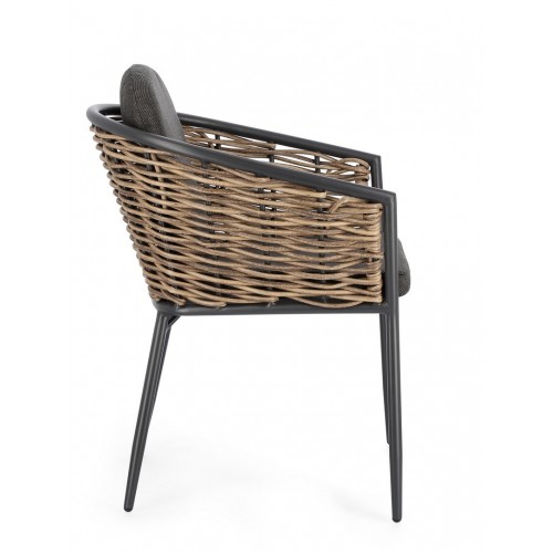 Sedie da giardino Sedia Maribela Grigio Antracite 0663115